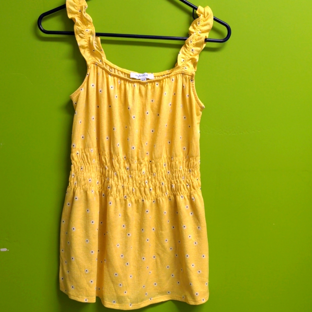 Sweet frilly baby doll tank